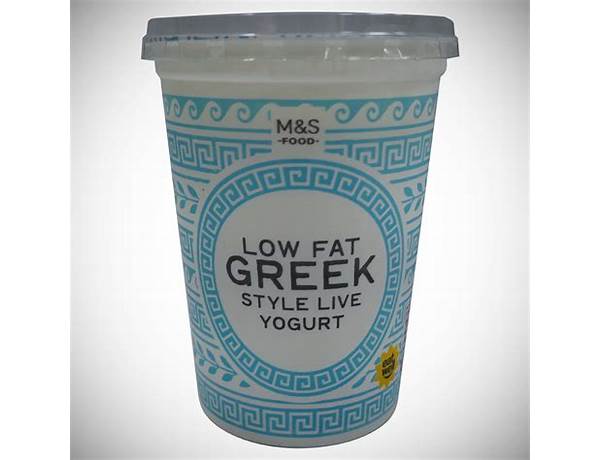 Low fat greek style yogurt food facts